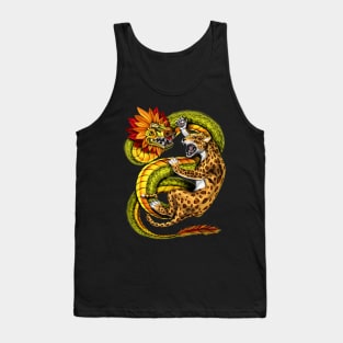 Aztec Jaguar vs Quetzalcoatl Tank Top